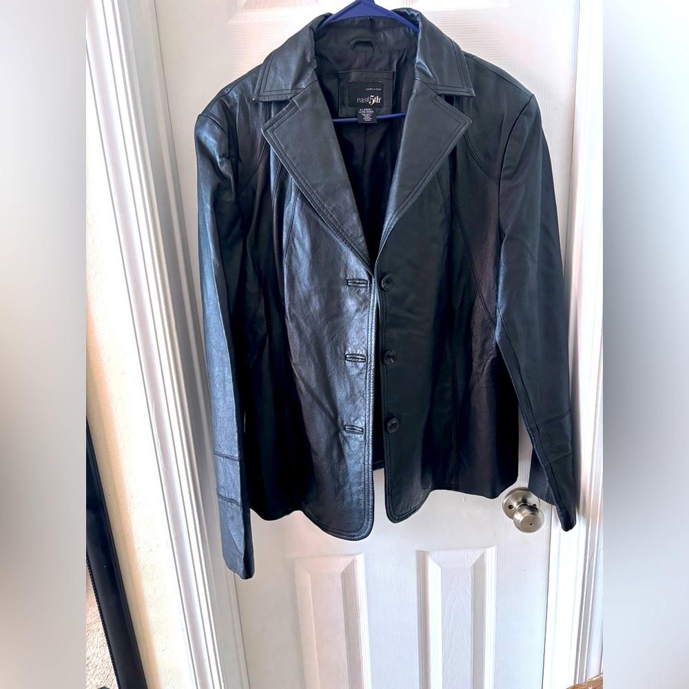 East 5th Leather Coat